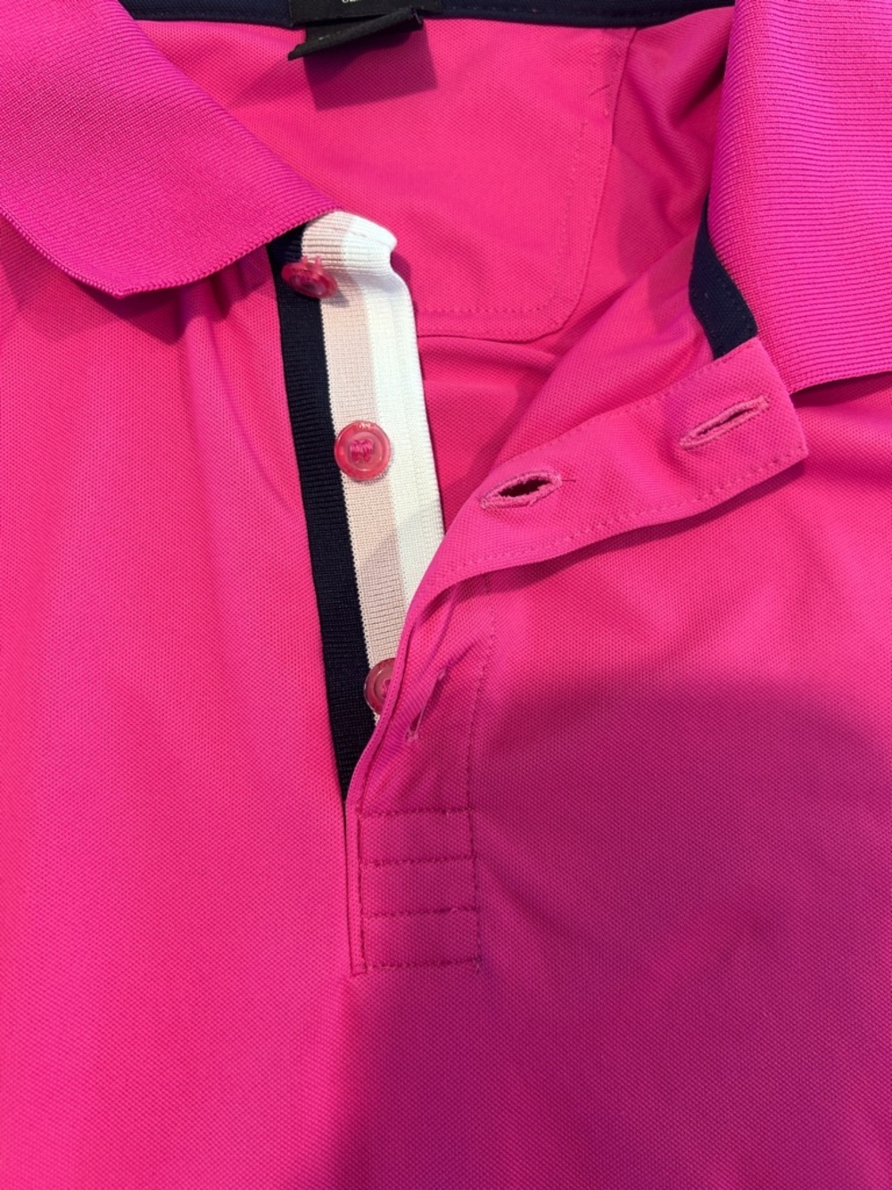 Hugo Boss Paddy Men's Pink Polo Shirt Collared, Slim Fit, Cotton, Size XXL - Picture 6 of 10